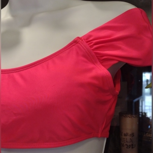 Neon Pink Swim Suit Bikini Set - Picture 4 of 12